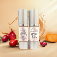 Load image into Gallery viewer, Let&#39;s Get Glowing! Organic Vitamin C Serum + Vitamin C Eye Cream