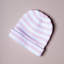 Load image into Gallery viewer, Organic Baby Hats, Handmade in Stripe Colors by Estella