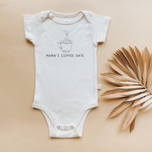 Load image into Gallery viewer, Mama&#39;s Coffee Date Organic Baby Bodysuit
