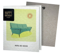 Load image into Gallery viewer, Mid Mod Sofa So Good Clards—Greetings that Clean Up