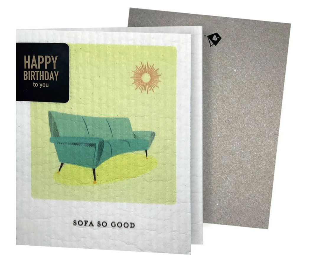 Mid Mod Sofa So Good Clards—Greetings that Clean Up