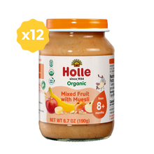 Load image into Gallery viewer, Holle Organic Baby Food Jar - Mixed Fruit with Muesli - 12 Jars