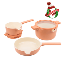 Load image into Gallery viewer, Neat 5-Piece Nesting Cookware Set