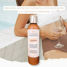 Load image into Gallery viewer, Organic After Sun Lotion &amp; Tan Extender + Luminizing Shimmer