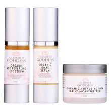 Load image into Gallery viewer, Organic Anti-Wrinkle Rejuvenation Kit - Tighten Brighten &amp; Moisturize