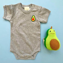 Load image into Gallery viewer, Organic Baby Gift Set, Food Onesie &amp; Rattle by Estella