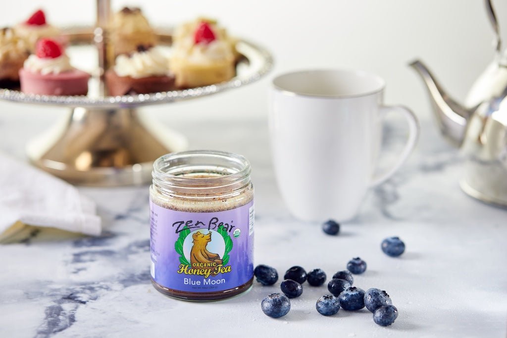 Blue Moon Honey Tea – Organic Blueberry Lavender Blend for Calm & Clarity (10 oz)