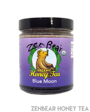 Load image into Gallery viewer, Blue Moon Honey Tea – Organic Blueberry Lavender Blend for Calm &amp; Clarity (10 oz)