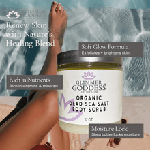 Load image into Gallery viewer, Organic Body Scrub with Dead Sea Salt &amp; Shea Butter