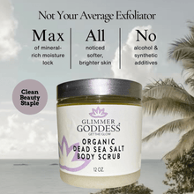 Load image into Gallery viewer, Organic Body Scrub with Dead Sea Salt &amp; Shea Butter