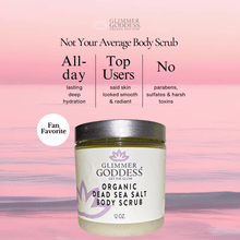 Load image into Gallery viewer, Organic Body Scrub with Dead Sea Salt &amp; Shea Butter