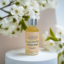 Load image into Gallery viewer, Organic DHA FREE Tanning Drops for Face &amp; Body 1 oz.