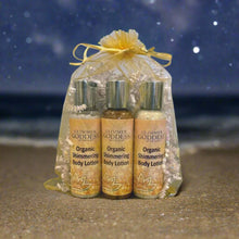 Load image into Gallery viewer, Organic Shimmer Body Lotion Travel Size Gift Set