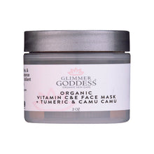 Load image into Gallery viewer, Organic Glow Up Tumeric Vitamin C &amp; E Brightening Face Mask - 2 oz.