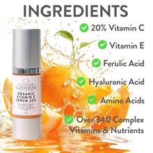 Load image into Gallery viewer, Organic Vitamin C Serum 20% Firm &amp; Glow Serum