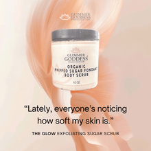 Load image into Gallery viewer, Organic Whipped Sugar Fondant Exfoliating Body Scrub - Crepey Skin Treatment