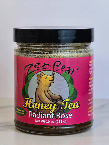 Radiant Rose Honey Tea – Organic Rose Hip & Hibiscus Blend for Glow & Calm (10 oz)