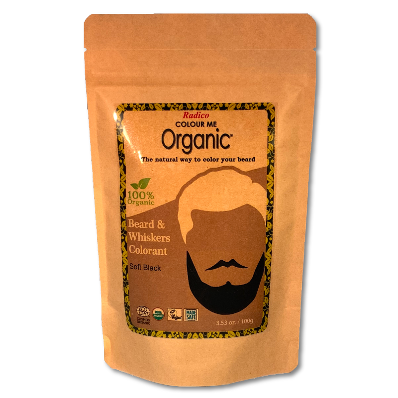 Men's Soft Black - Organic Facial Hair Coloring