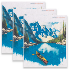 Load image into Gallery viewer, Eco-Friendly Swedish Dishcloths - Turquoise Lake Set of 3 (Paper Towel Replacements)