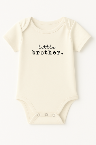 Little Brother Organic Cotton Short Sleeve Baby Bodysuit