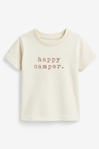 Happy Camper Clay Organic Cotton Short Sleeve Toddler T-Shirt