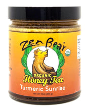 Load image into Gallery viewer, Award-Winning Organic Turmeric Sunrise Honey Tea – Golden Blend for Inflammation &amp; Gut Health (10 oz)