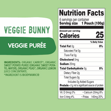 Load image into Gallery viewer, Holle Baby Food Pouches - Organic Veggie Puree - Veggie Bunny